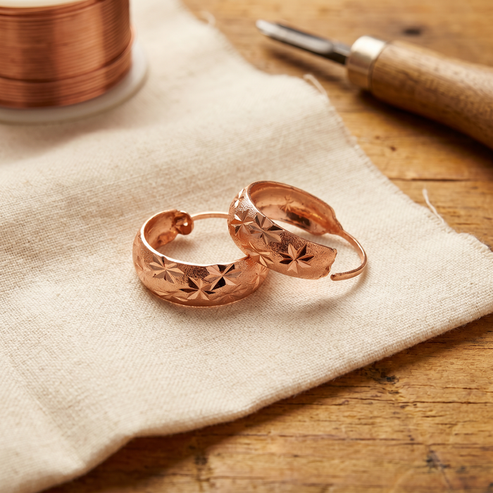 Dew Earrings in Copper