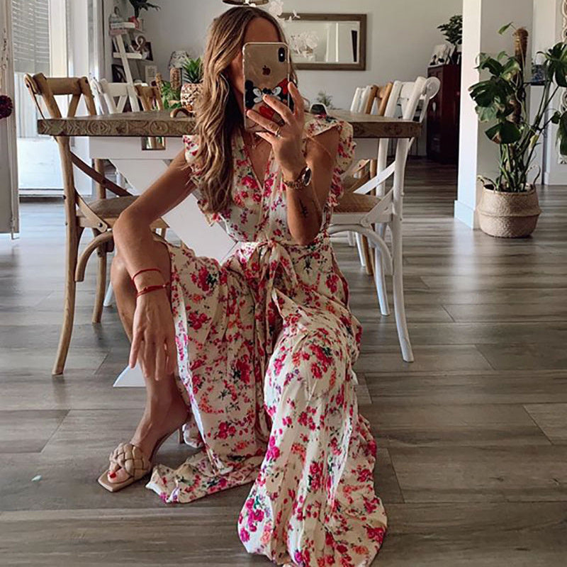 Shera - Maxi Dress with Floral Print