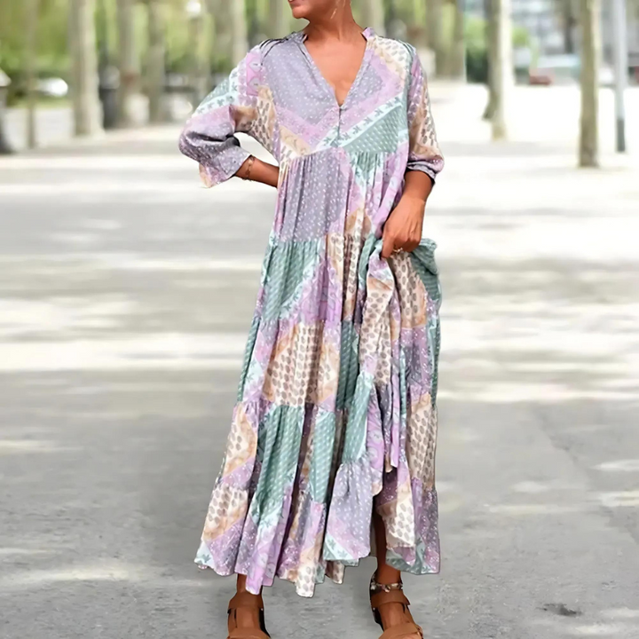Florentina - Elegant Printed Dress