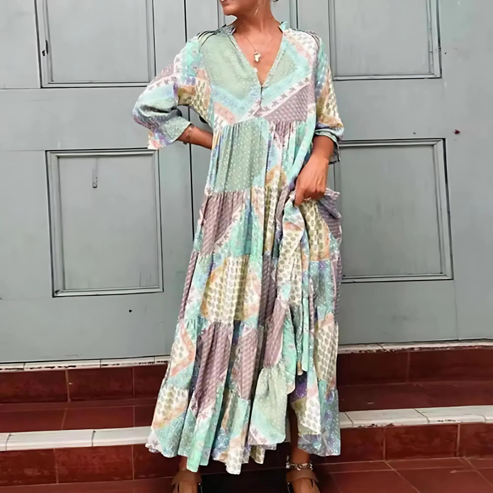 Florentina - Elegant Printed Dress