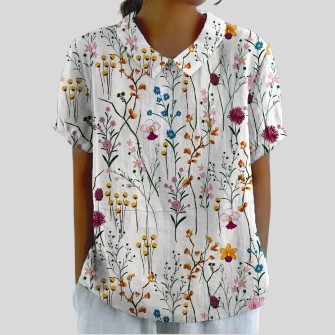 Floral Top Elegant Comfort
