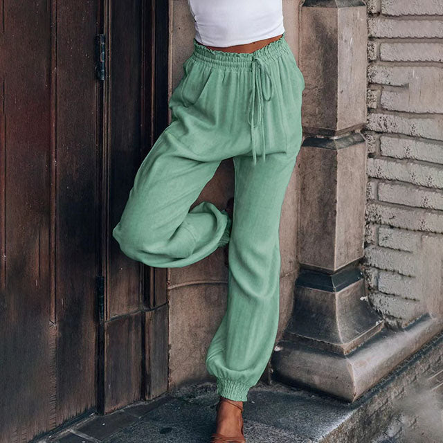 Kaeli – Elegant Joggers with Drawstring