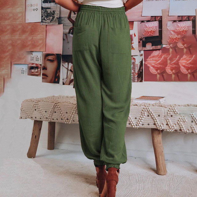 Kaeli – Elegant Joggers with Drawstring