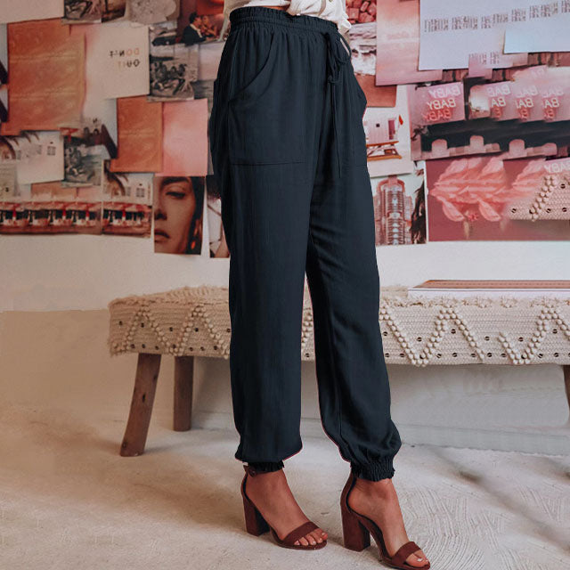 Kaeli – Elegant Joggers with Drawstring