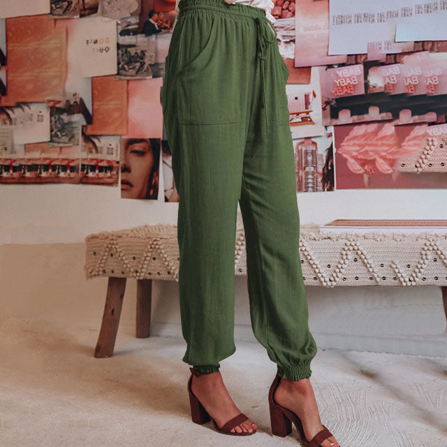 Kaeli – Elegant Joggers with Drawstring