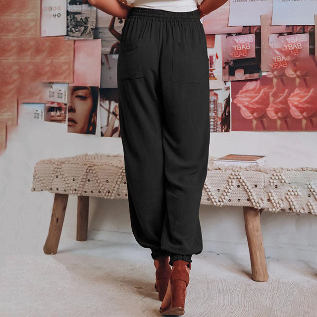 Kaeli – Elegant Joggers with Drawstring