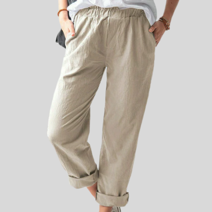 Neria - Trousers with Soft Texture