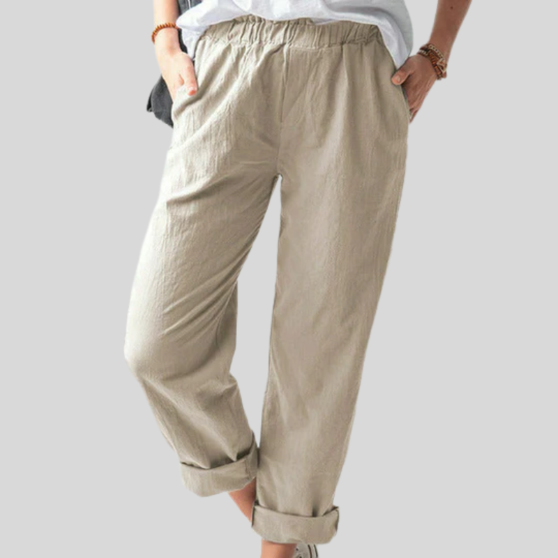 Neria - Trousers with Soft Texture