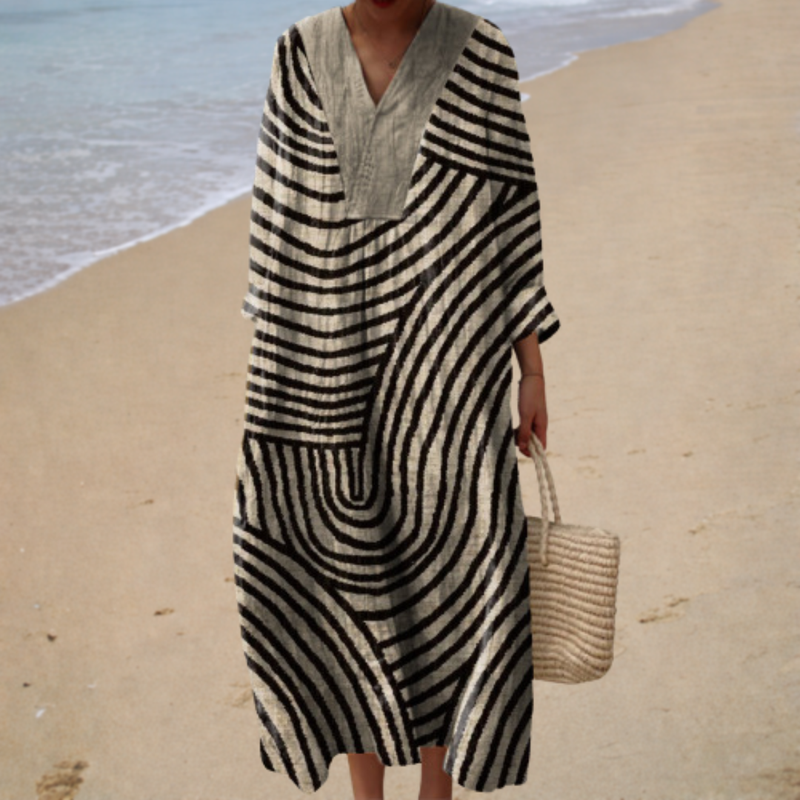 Fluttering Printed Summer Dress