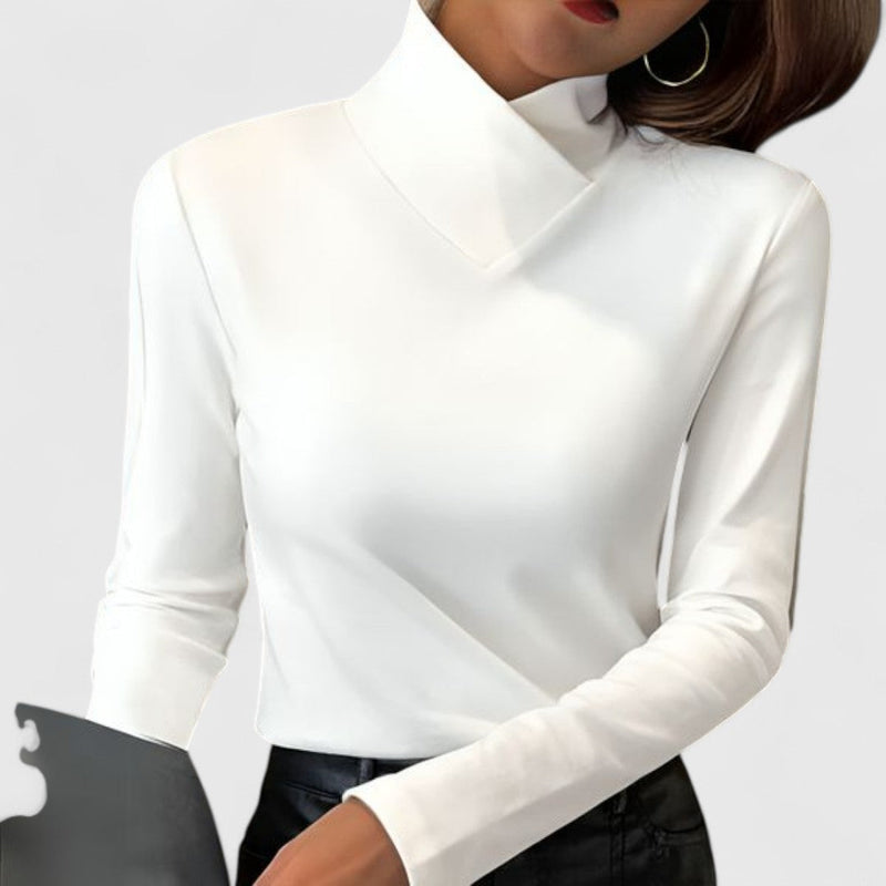 Clair | Elegant Jumper with Stand-Up Collar