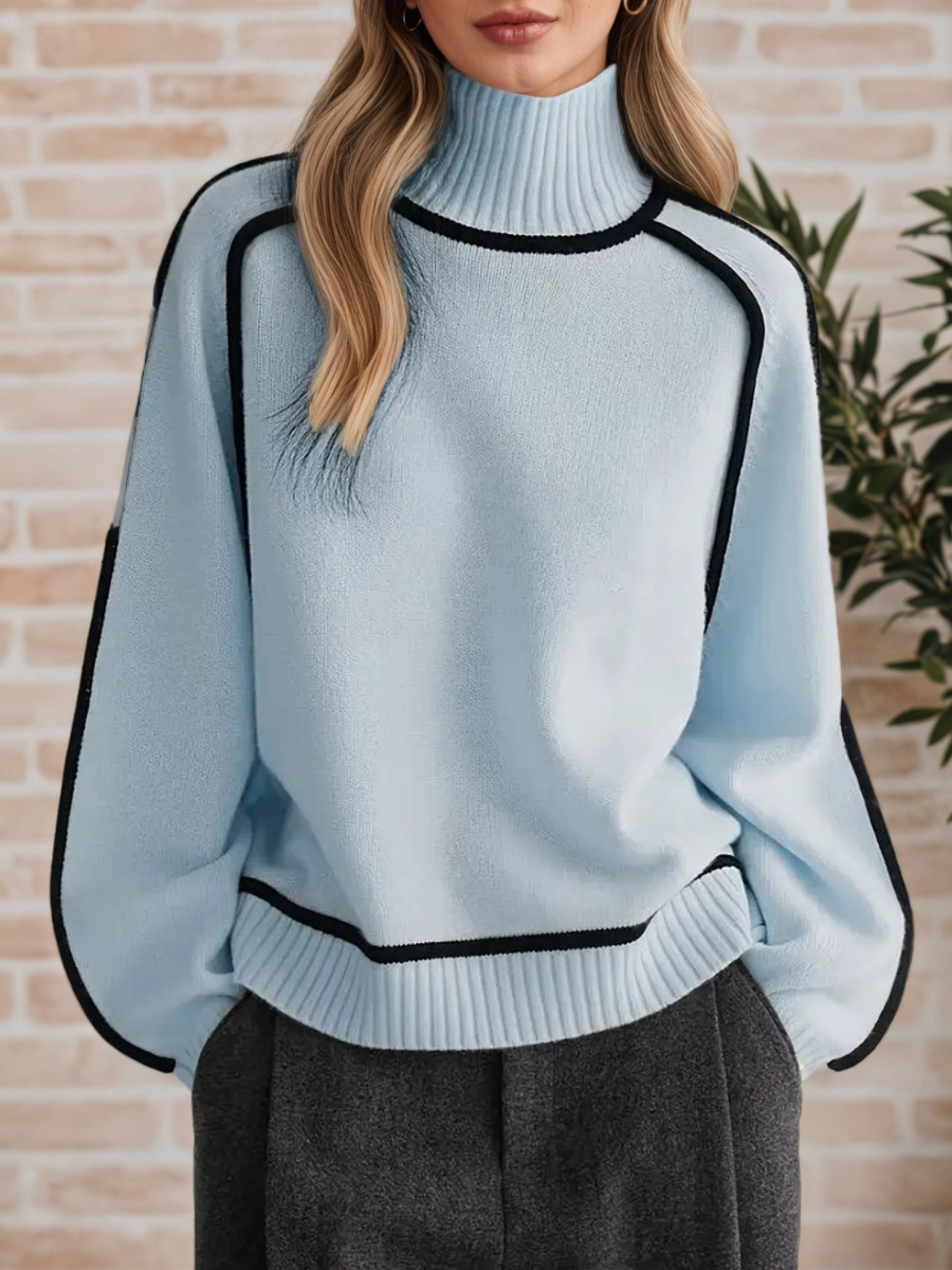 Donna | Elegant Jumper with Stand-Up Collar