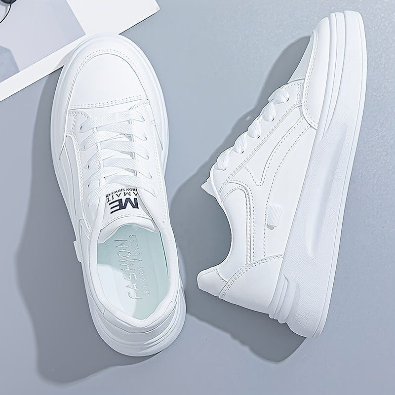 Chic White Trainers with Lightweight Comfort