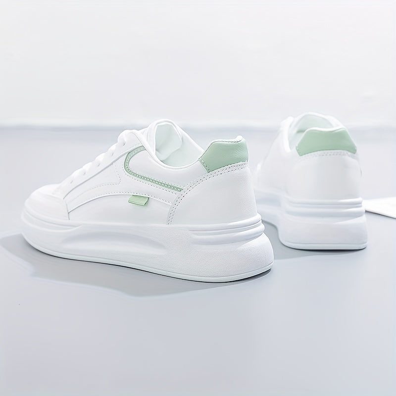 Chic White Trainers with Lightweight Comfort