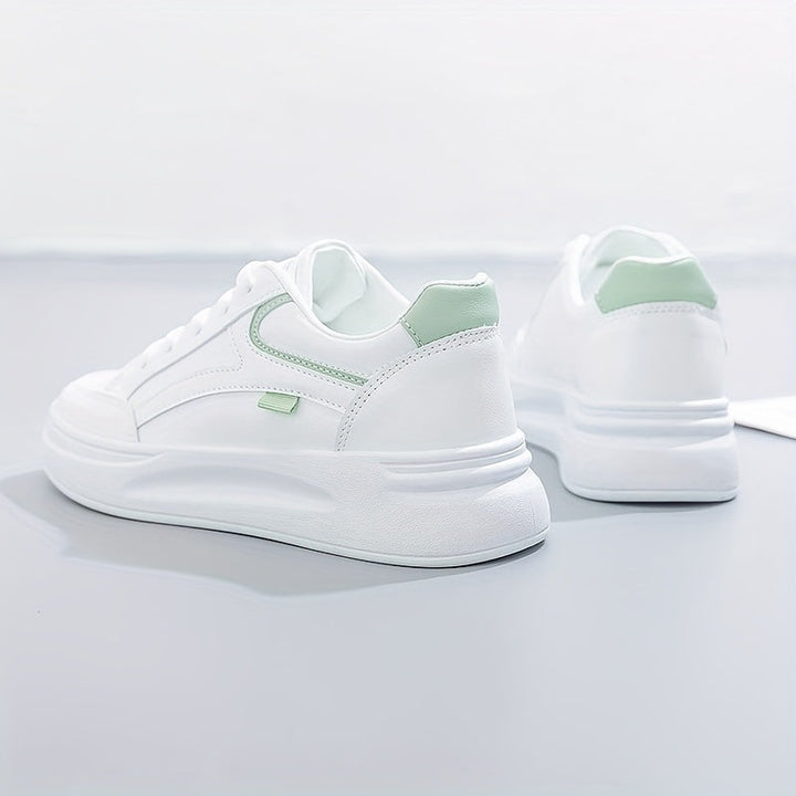 Chic White Trainers with Lightweight Comfort