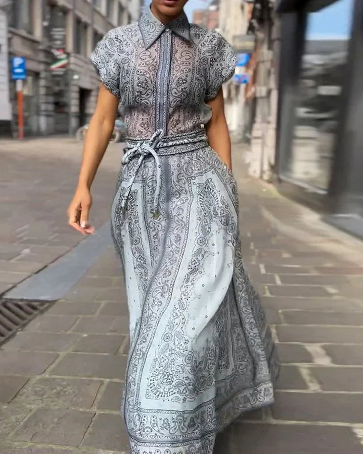 Adele - Bohemian Print Two-Piece Ensemble
