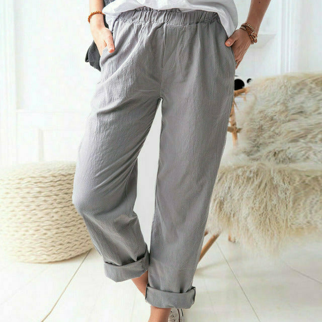 Neria - Trousers with Soft Texture
