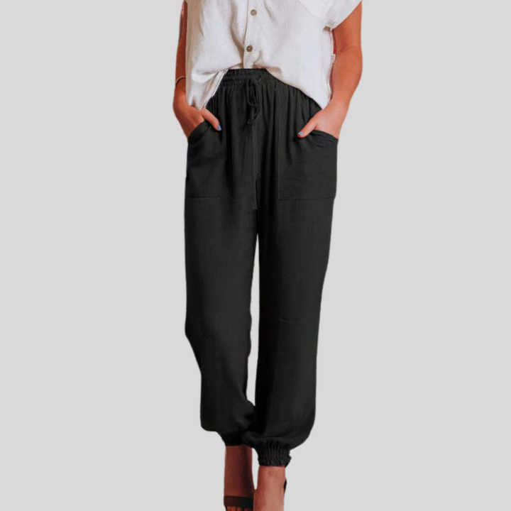 Kaeli – Elegant Joggers with Drawstring