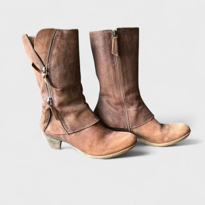 Alma - Vintage Mid-Calf Boots