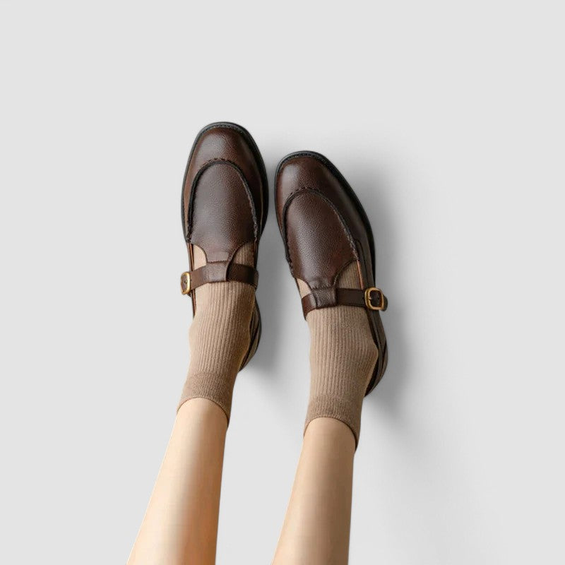 Zhelynne | Orthopaedic Square-Toe Mary Jane Shoes