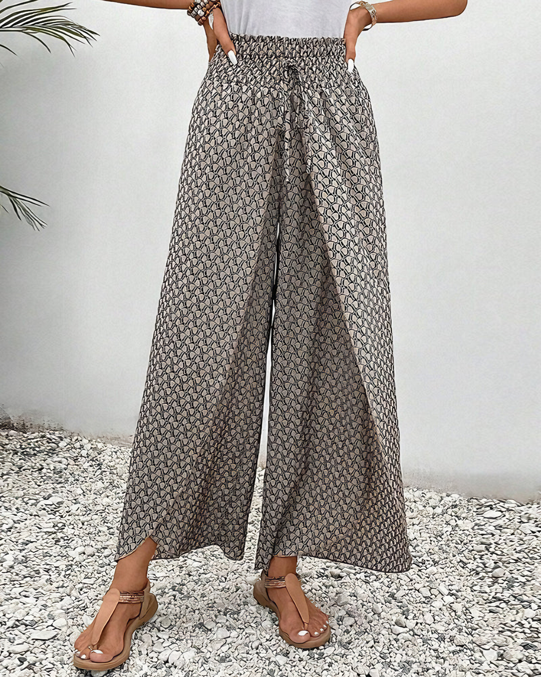 Sahara - Wide-Leg Relaxed Trousers