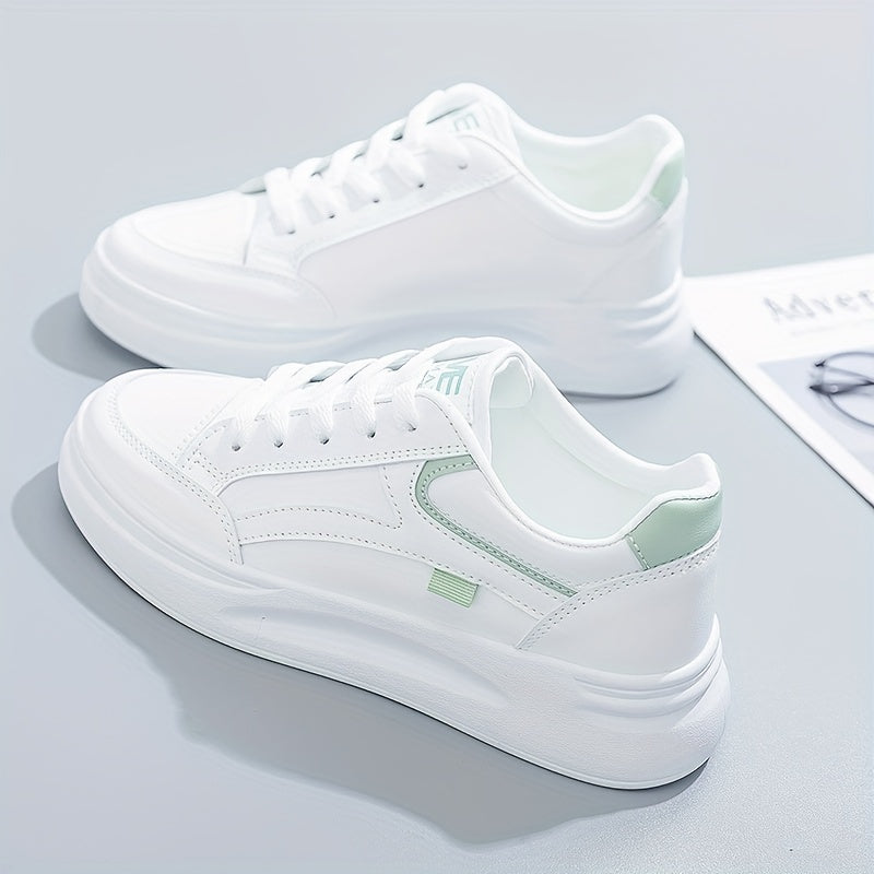 Chic White Trainers with Lightweight Comfort