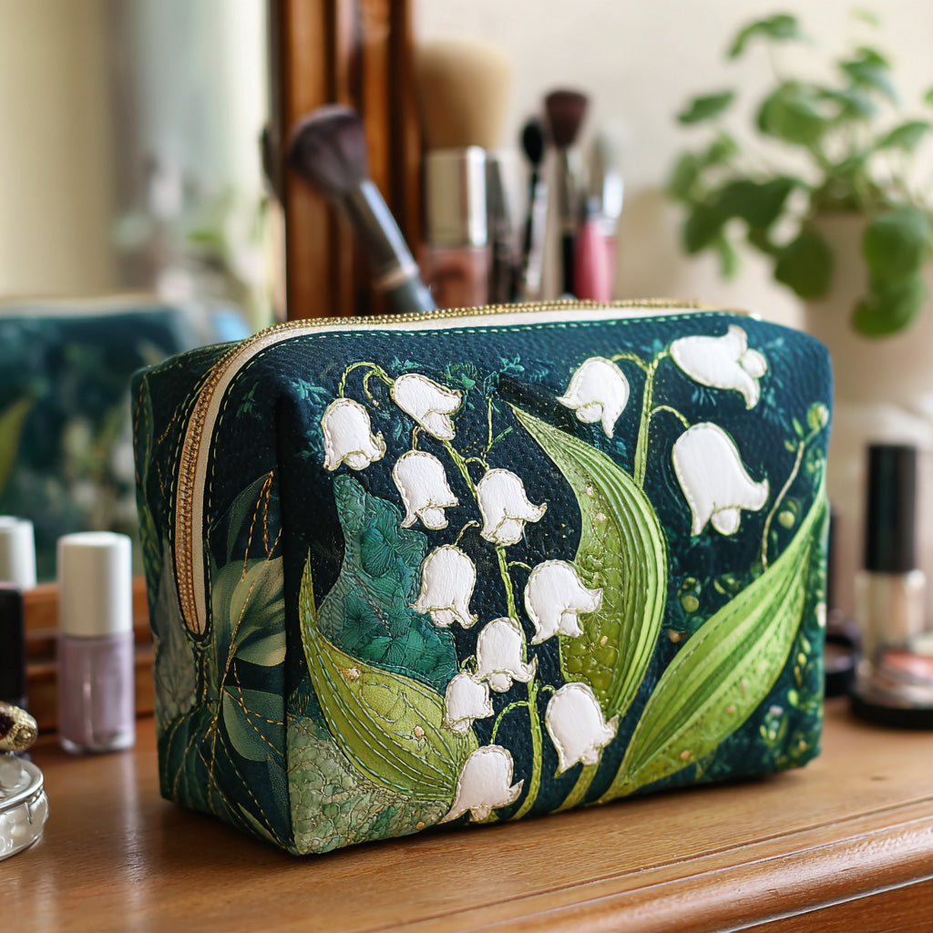 Lily Grace Quilted Makeup Bag