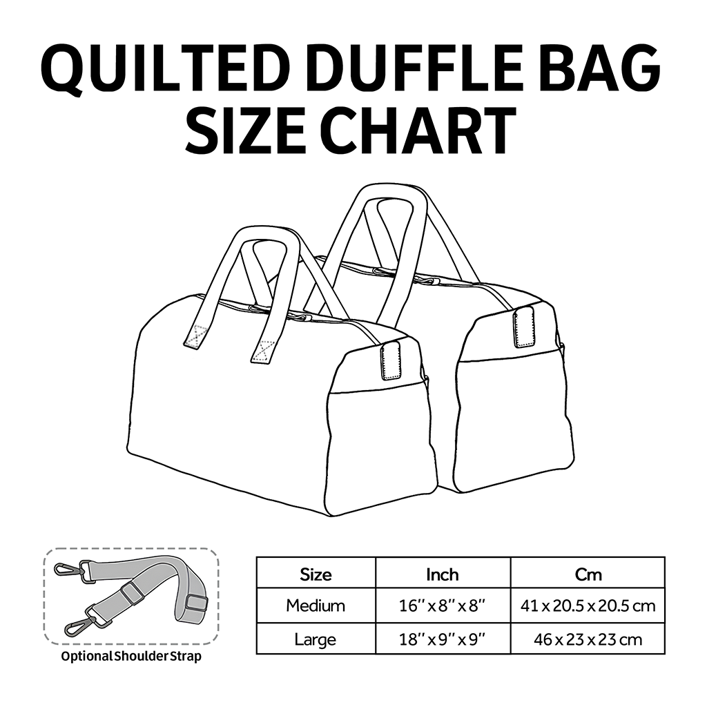 Radiant Glow Quilted Duffle Bag