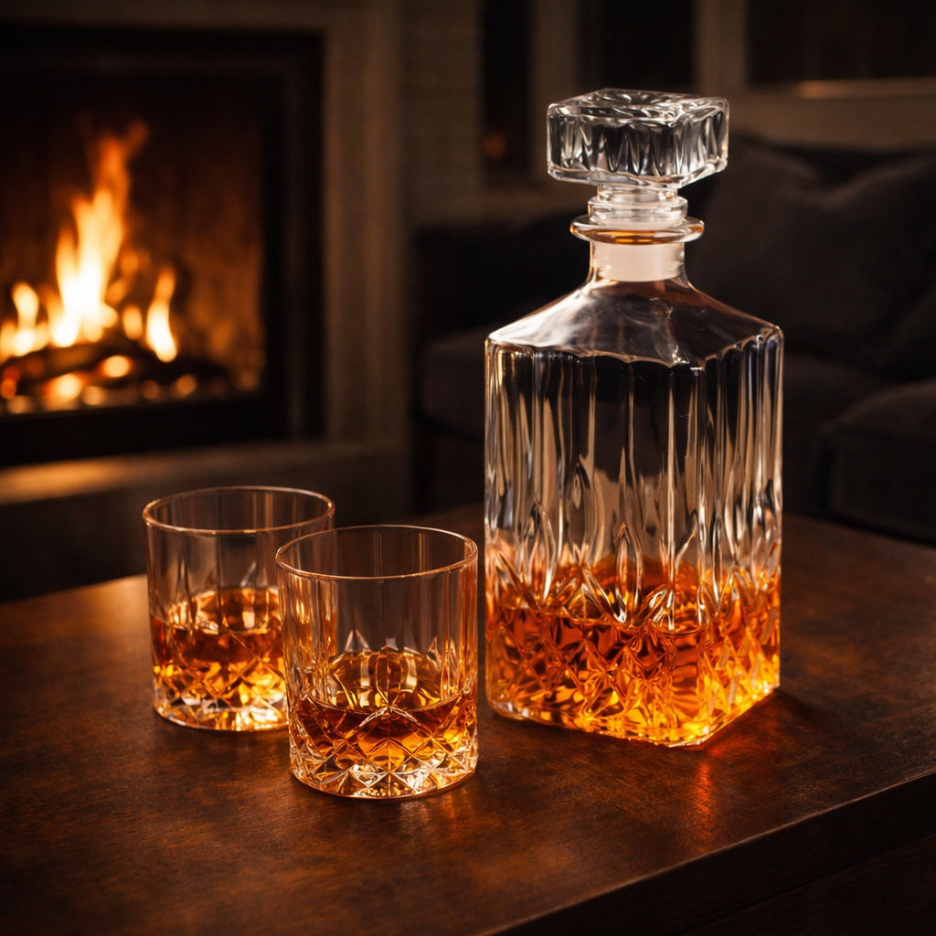 Whisky Decanter – Bottle & Glasses Set