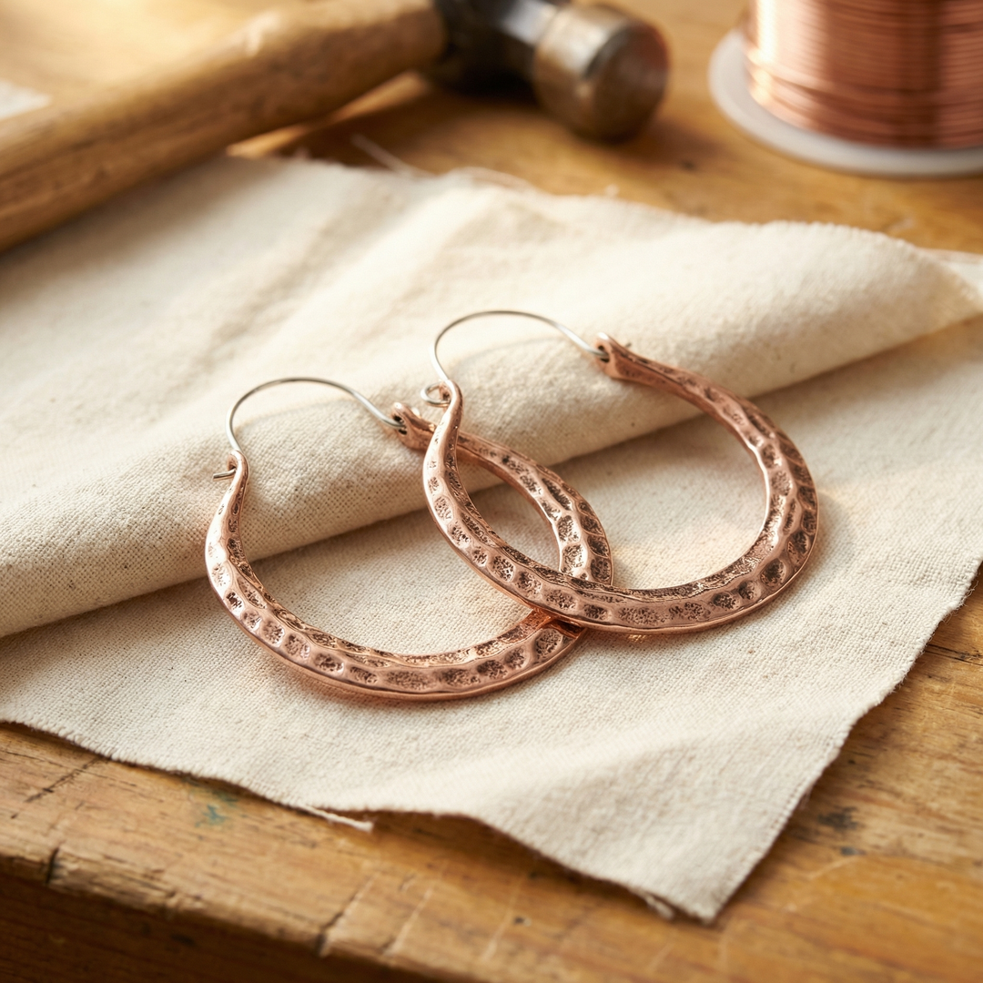 Copper Wire Earrings