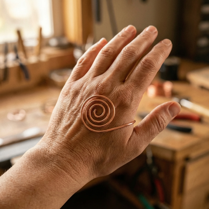 Flow Copper Handmade Spiral