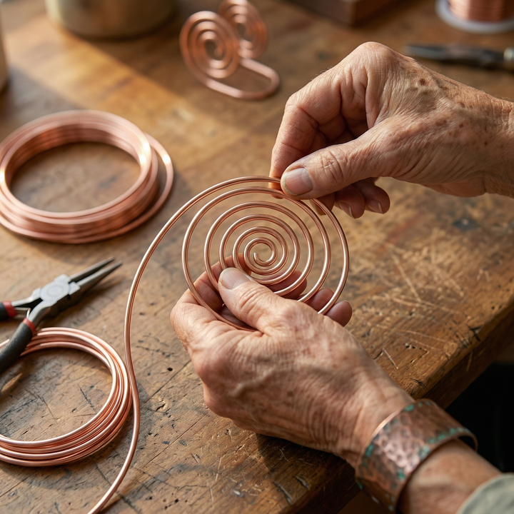 Flow Copper Handmade Spiral