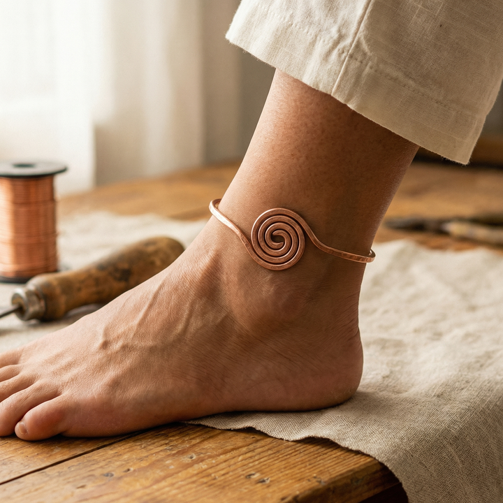 Cable Copper Ankle Band