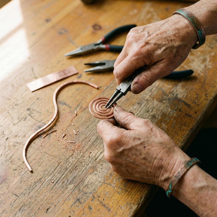 Cable Copper Ankle Band