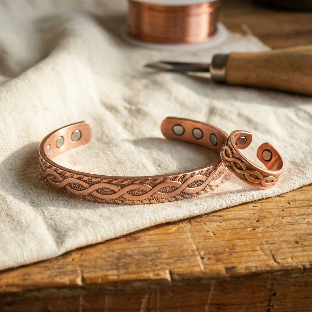 Knot Copper Jewellery Set