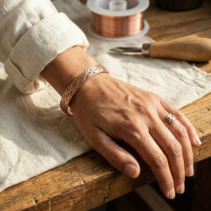 Gabriella Budapest Knot Copper Jewellery Set