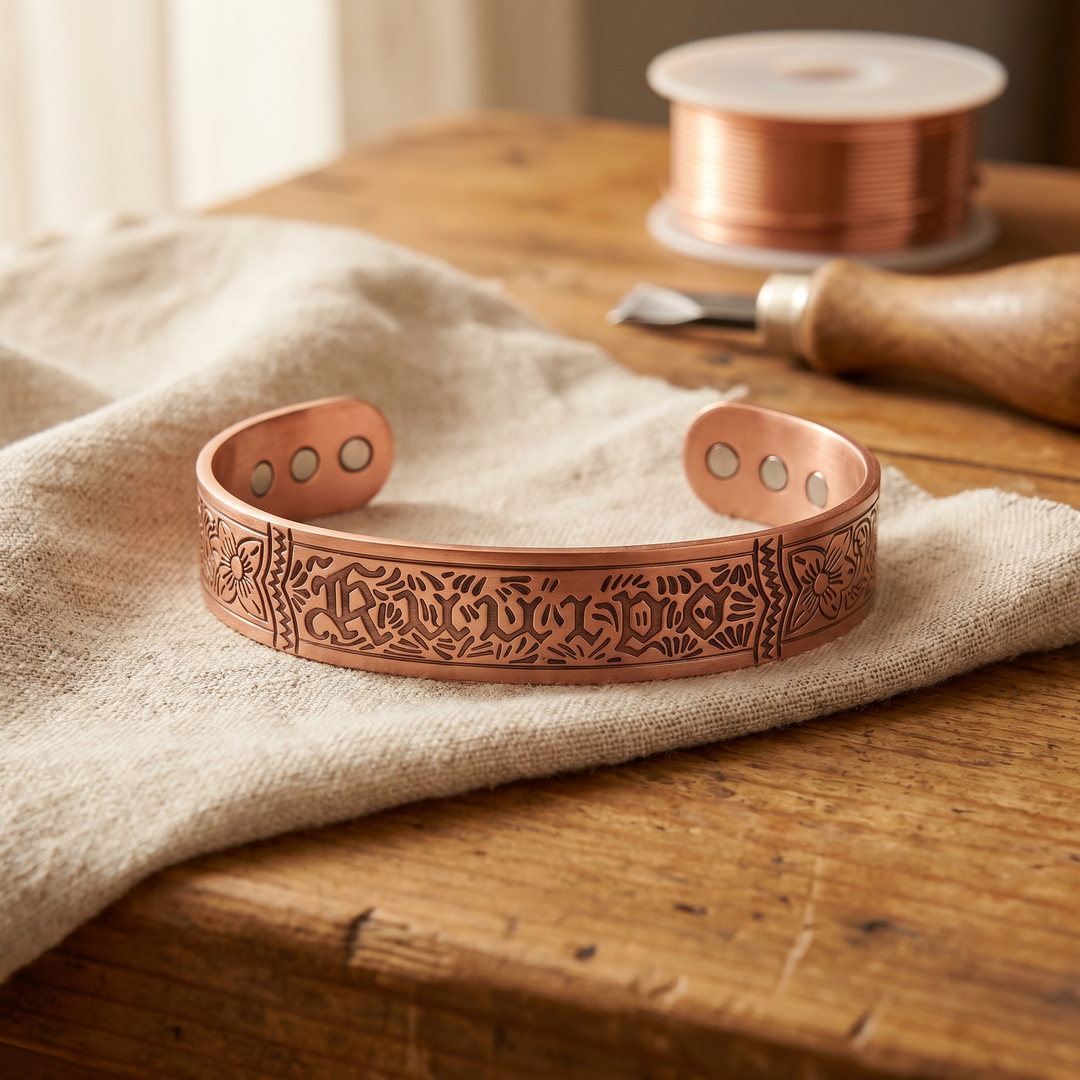 Copper Bracelet Twisting