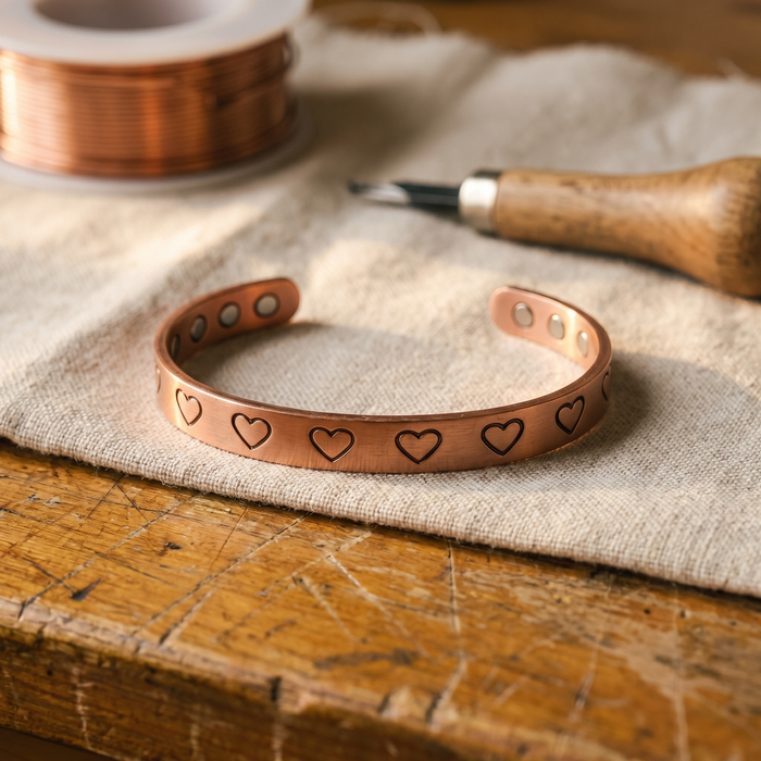 Copper Bracelet Hearth