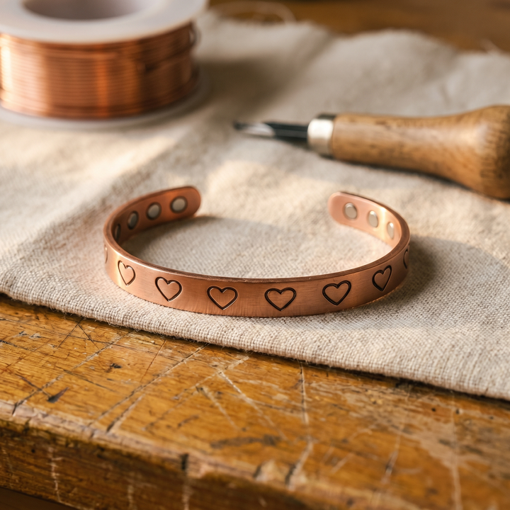 Copper Bracelet Hearth
