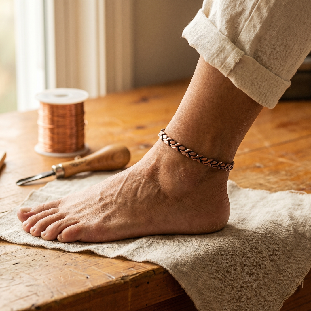 Dune Copper Ankle Bracelet