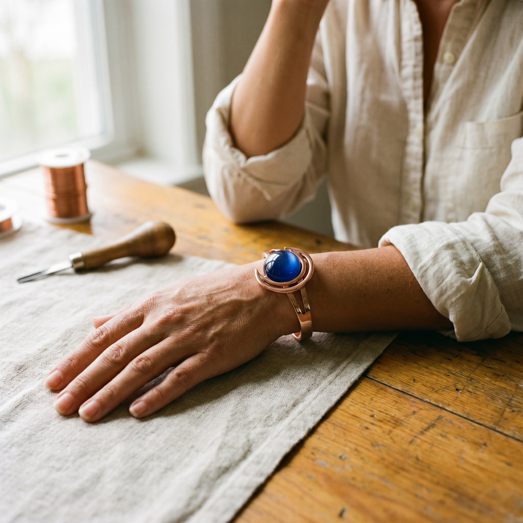 Globe Brass Bracelet