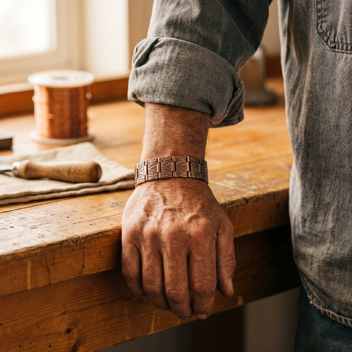 Men's Copper Bracelet Grit