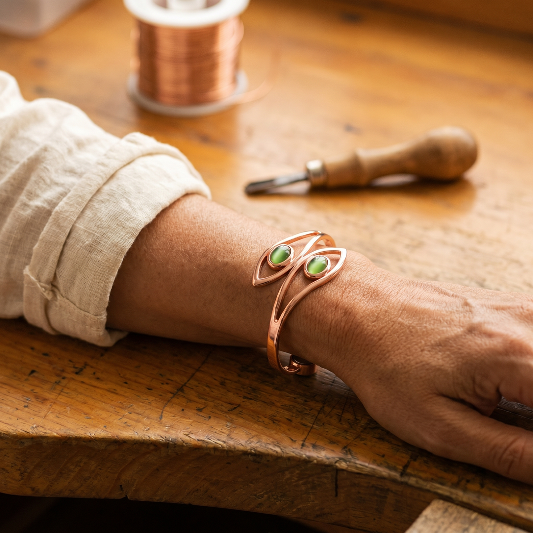 Opalescent Copper Bracelet