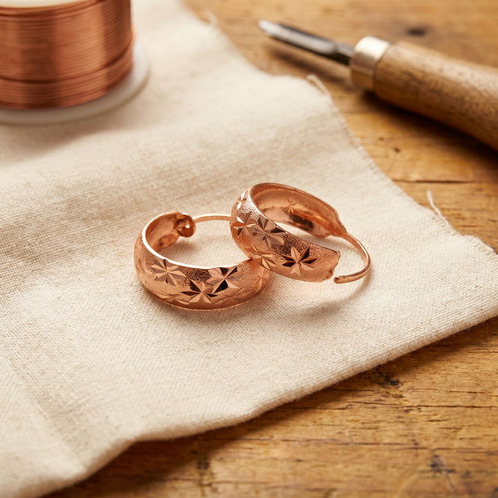 Dew Earrings in Copper