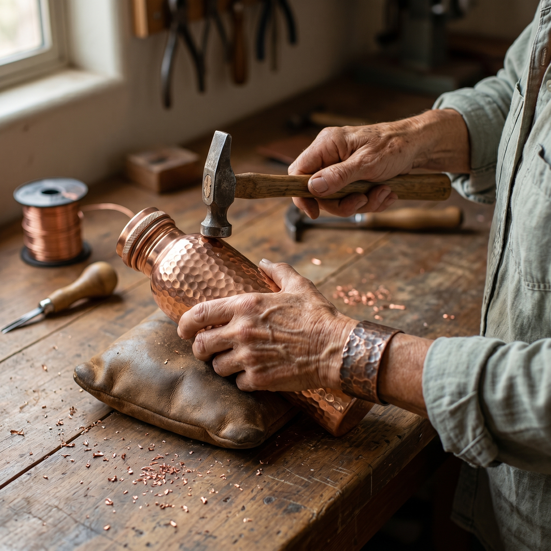 Gabriella Budapest Pure Copper Water Bottle