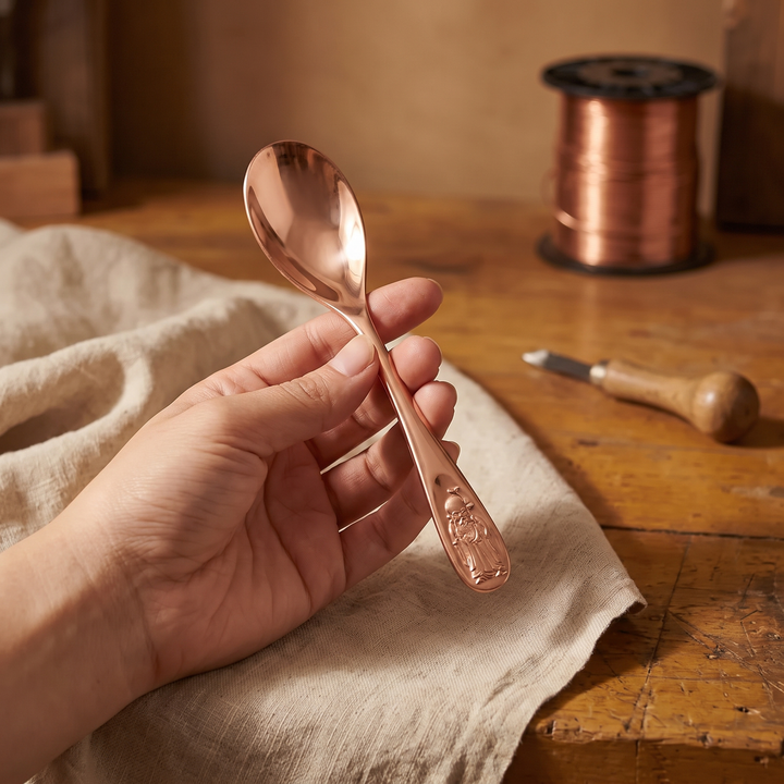 Hand-Hammered Copper Spoon