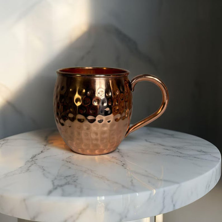 440 ml Hammered Copper Mug