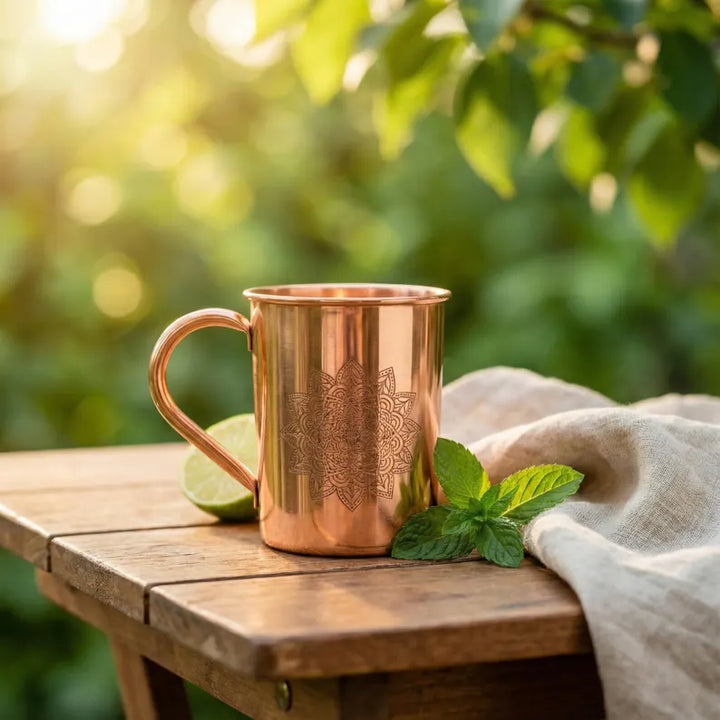 470 ml Mandala Copper Mug