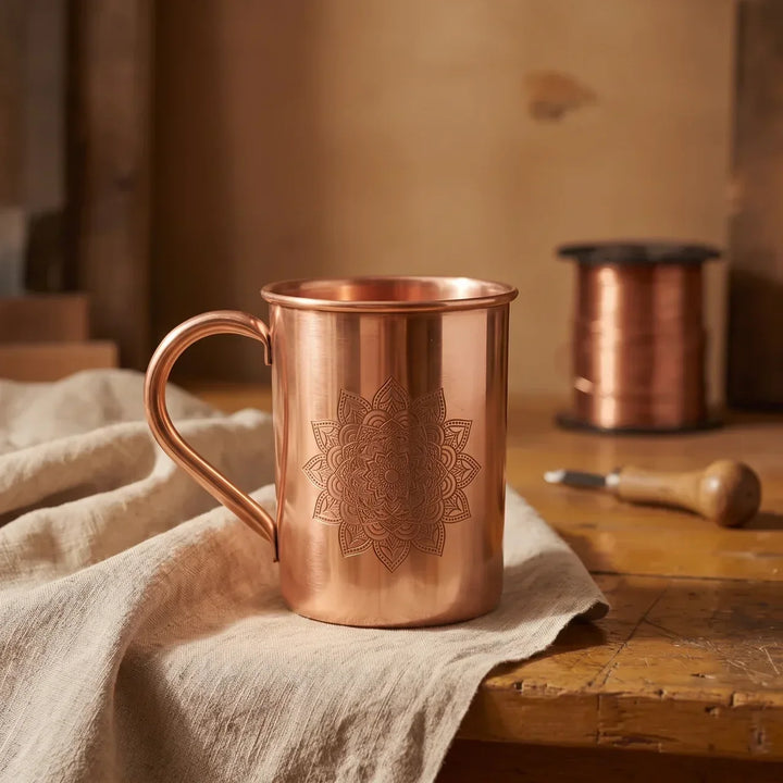 470 ml Mandala Copper Mug