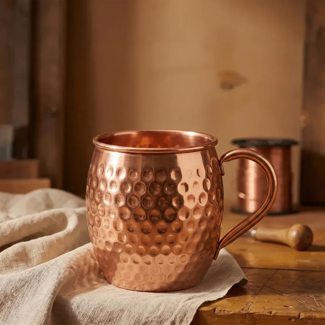 440 ml Hammered Copper Mug