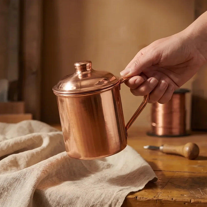 Hand-Hammered Copper Mug